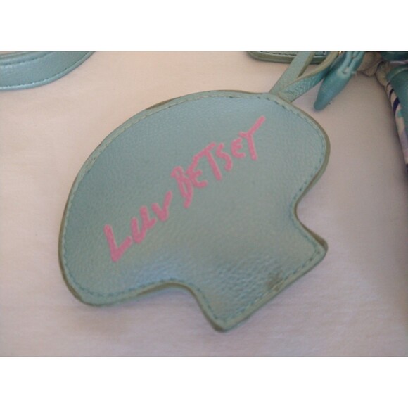 Luv BETSEY JOHNSON Mermaid Crossbody Bag w/charm small mini purse lavender blue - Picture 11 of 16